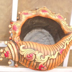 SANKH DESIGN FLOWER POT