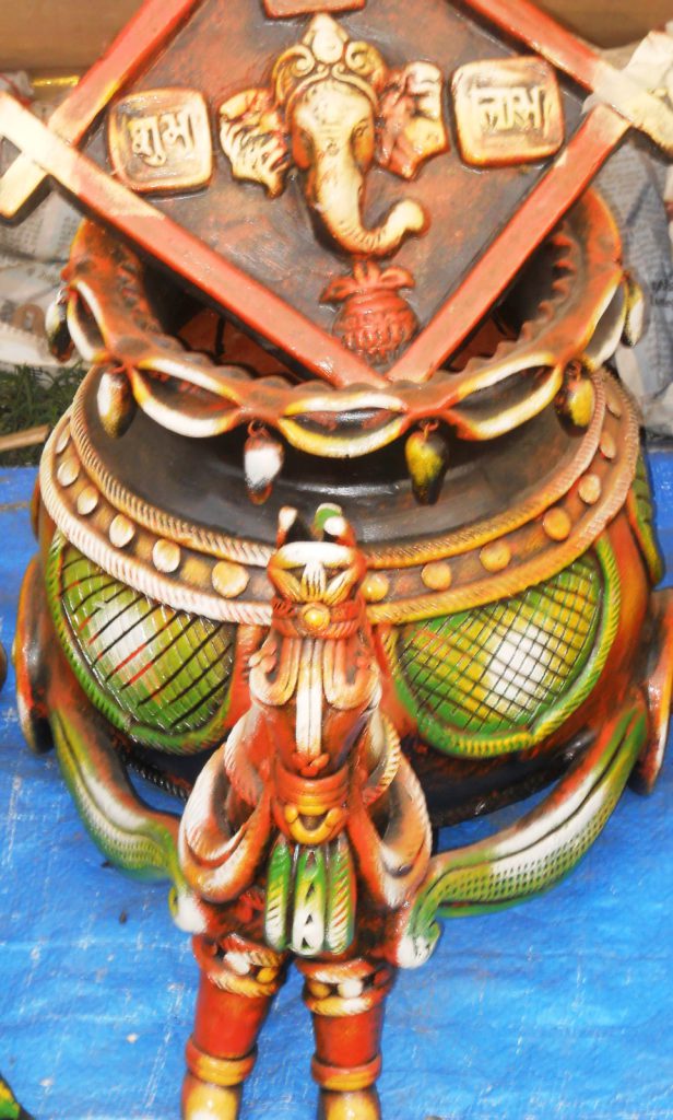 handcrafted terracotta elephant figurine. Rs. 800
