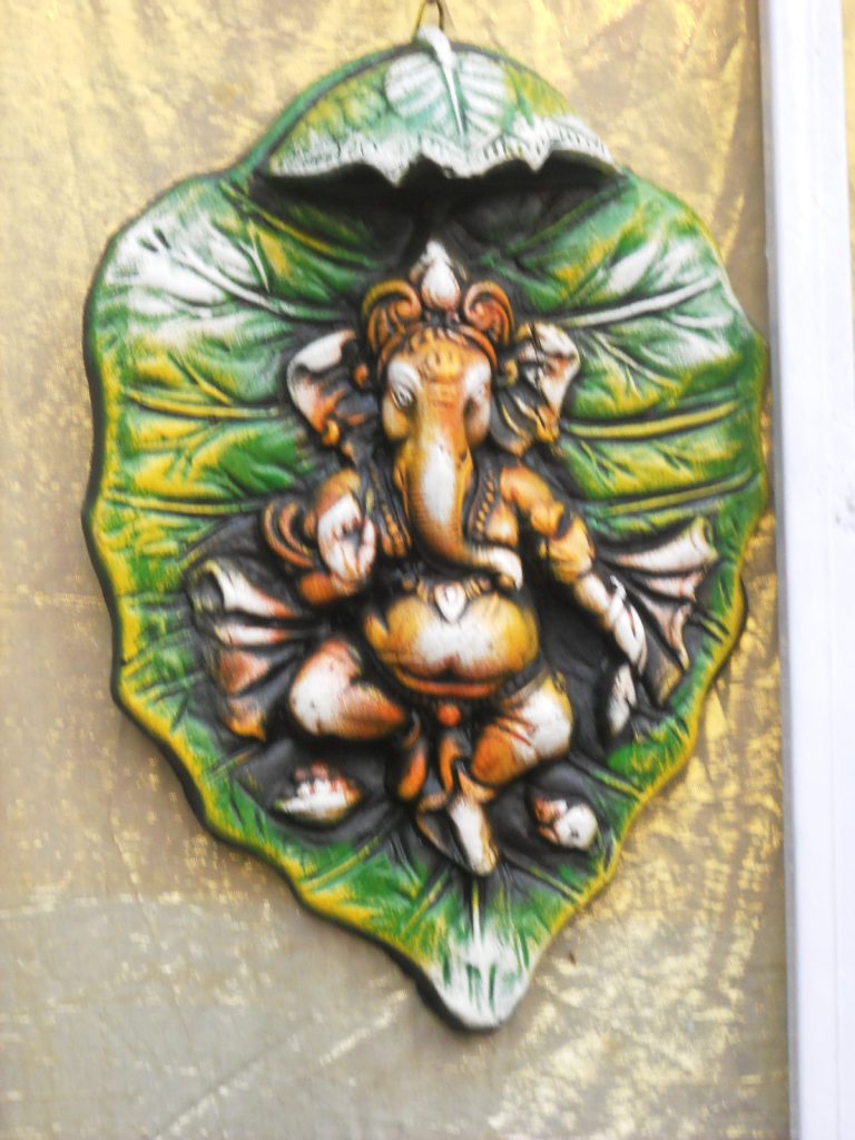 handcrafted terracotta wall hanging of Lord Ganesha. Rs. 500