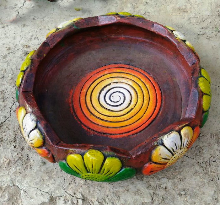 handcrafted terracotta urli. Rs. 500